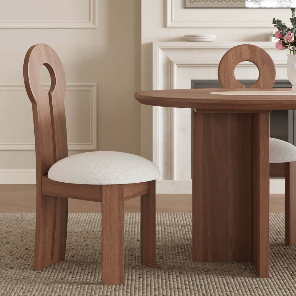 Mid-Century Modern Ash Wood High Back Side Chair Main Product Image