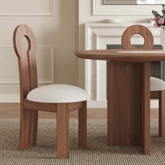 Mid-Century Modern Ash Wood High Back Side Chair Main Product Image