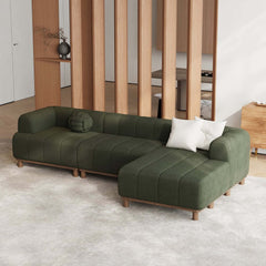 Mid-Century Modern Boucle Loveseat Sofa With Round Arms