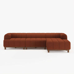 Mid-Century Modern Boucle Loveseat Sofa With Round Arms