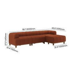 Mid-Century Modern Boucle Loveseat Sofa With Round Arms Dimensions