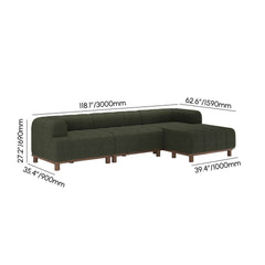Mid-Century Modern Boucle Loveseat Sofa With Round Arms Dimensions