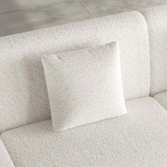 Mid-Century Modern Boucle Modular Sectional Sofa - 3 Pieces