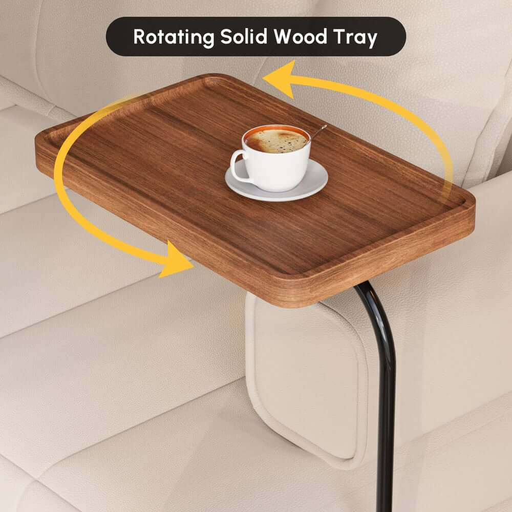 Mid-Century Modern Leather Sofa Bed With Adjustable Backrest