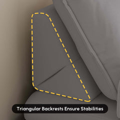 Mid-Century Modern Leather Sofa Bed With Adjustable Backrest