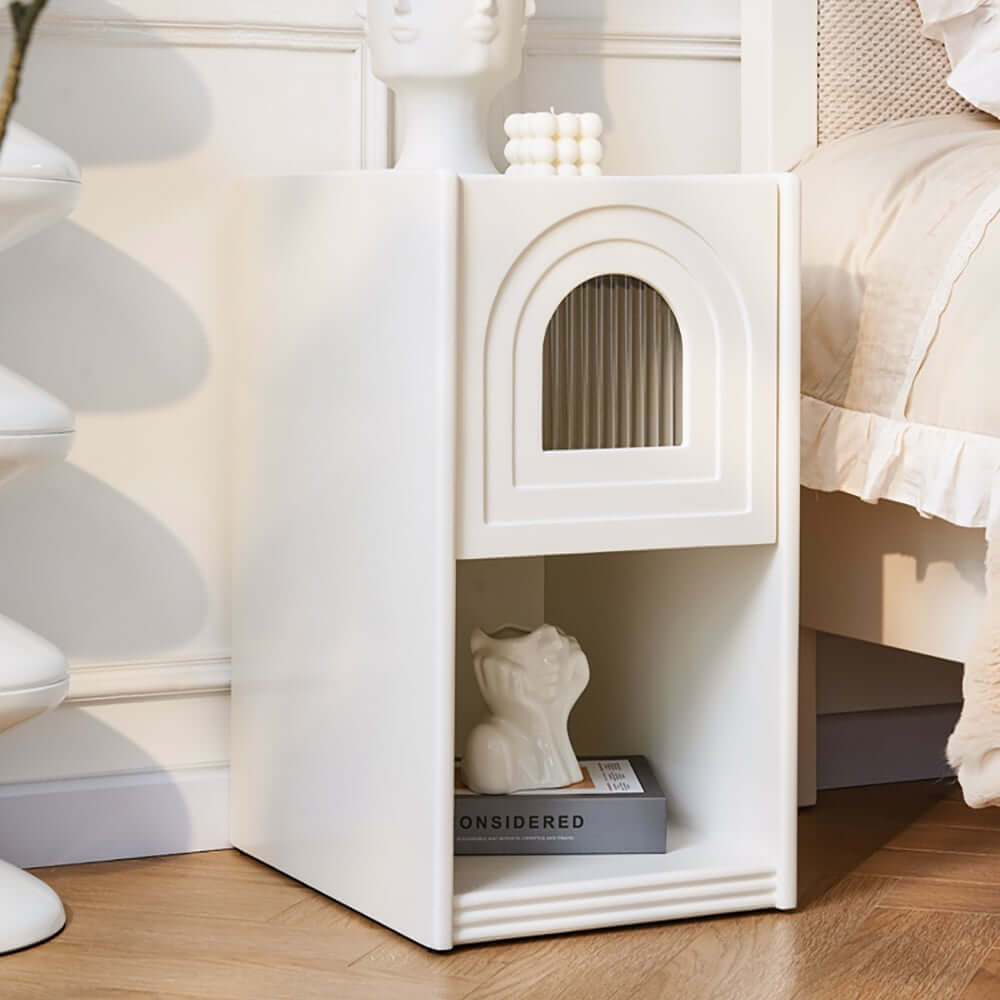 Mid-Century Modern LED Nightstand With USB Charging