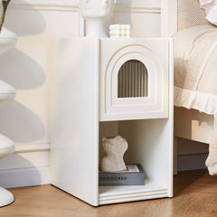 Mid-Century Modern LED Nightstand With USB Charging