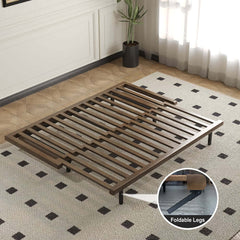 Mid-Century Modern Linen Sofa Bed With Adjustable Backrest