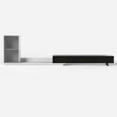 Mid-Century Modern MDF TV Stand With LED Lights