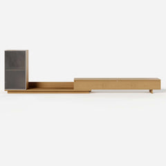 Mid-Century Modern MDF TV Stand With LED Lights