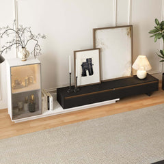 Mid-Century Modern MDF TV Stand With LED Lights