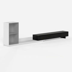 Mid-Century Modern MDF TV Stand With LED Lights