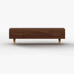 Mid-Century Modern Metal TV Stand With Drawers, 70"
