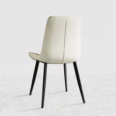 Mid-Century Modern PU Leather Side Chairs Set of 2