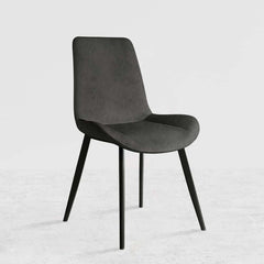 Mid-Century Modern PU Leather Side Chairs Set of 2