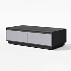 Mid-Century Modern Walnut Coffee Table with Storage Drawers