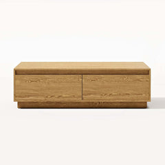 Mid-Century Modern Walnut Coffee Table with Storage Drawers