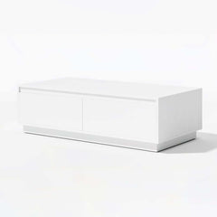 Mid-Century Modern Walnut Coffee Table with Storage Drawers