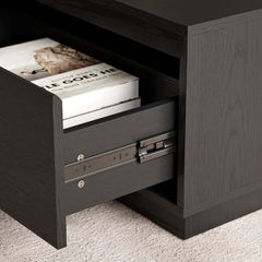 Mid-Century Modern Walnut Coffee Table with Storage Drawers