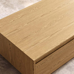 Mid-Century Modern Walnut Coffee Table with Storage Drawers