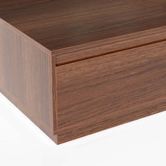 Mid-Century Modern Walnut Coffee Table with Storage Drawers
