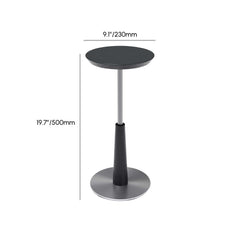 Mid-Century Modern Walnut Round Side Table Dimensions