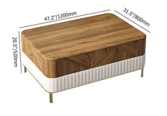 Mid-Century Modern Walnut TV Stand & Coffee Table Set Dimensions