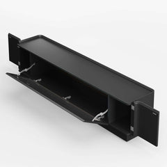 Mid-Century Modern Walnut TV Stand with LED Lighting