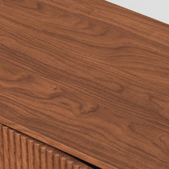 Mid-Century Walnut TV Stand With Adjustable Shelves