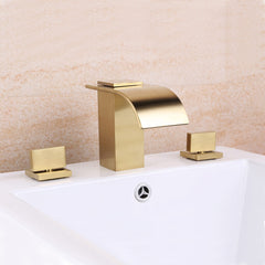 Milly Modern Widespread Faucet with Waterfall Spout