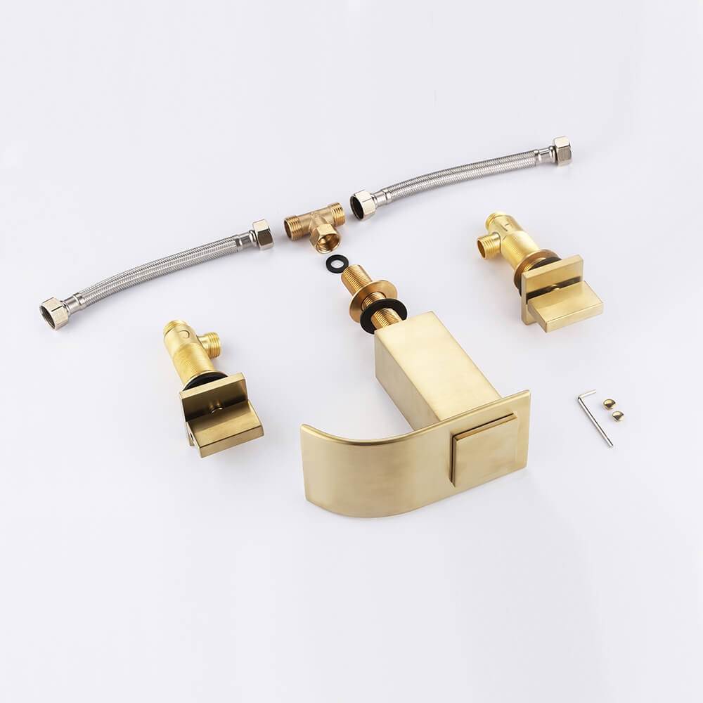 Milly Modern Widespread Faucet with Waterfall Spout