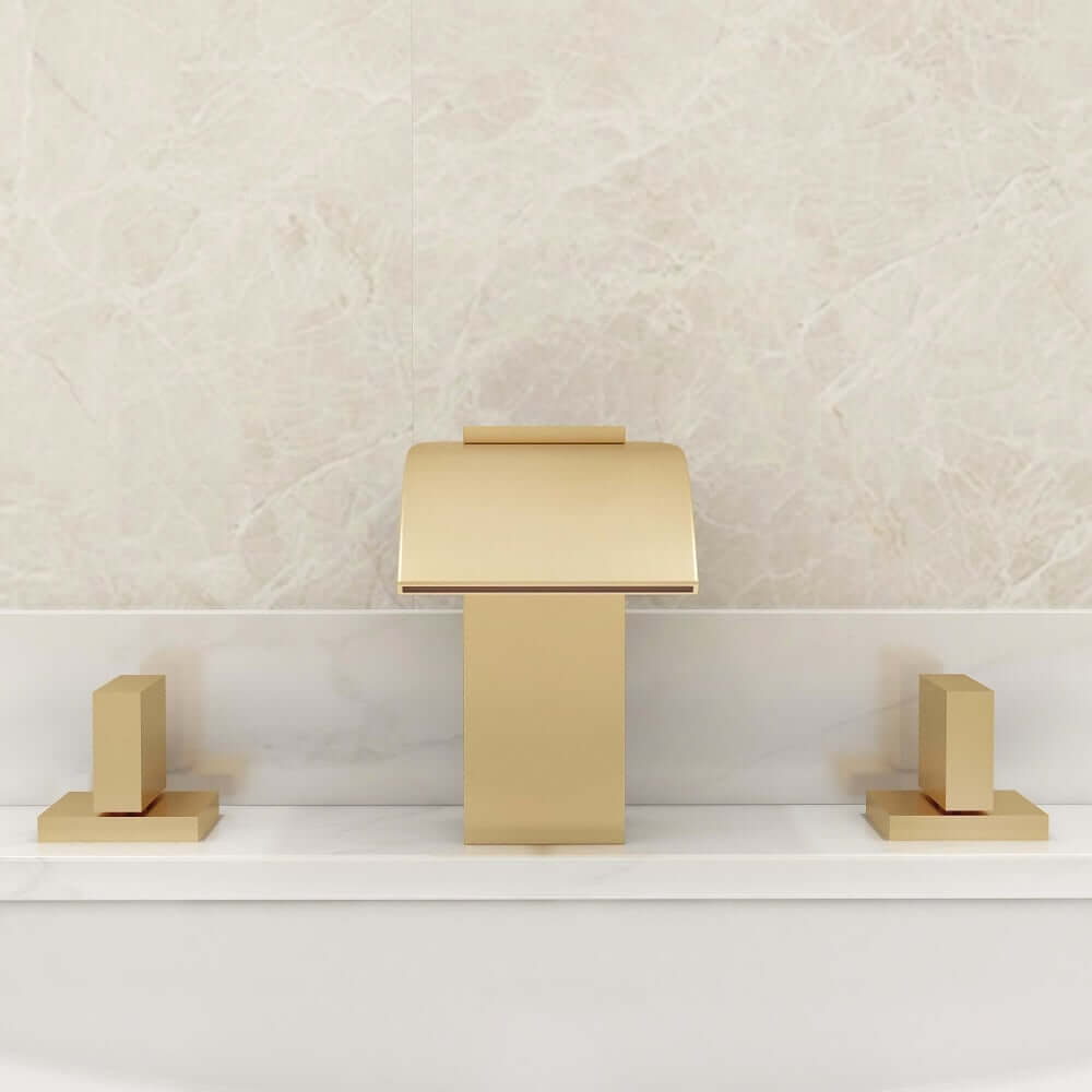 Milly Modern Widespread Faucet with Waterfall Spout