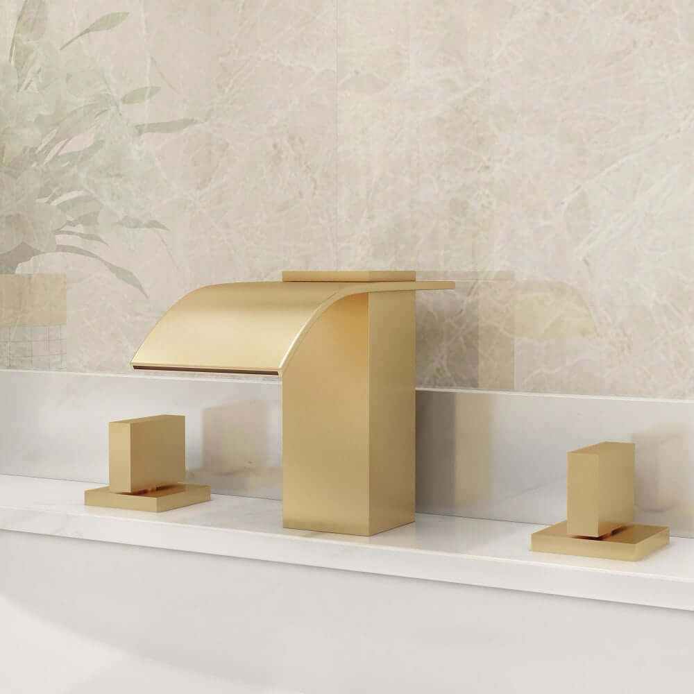 Milly Modern Widespread Faucet with Waterfall Spout