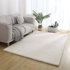 Minimalist Geometric Polyester Area Rug for Living Room & Bedroom