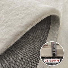 Minimalist Geometric Polyester Area Rug for Living Room & Bedroom