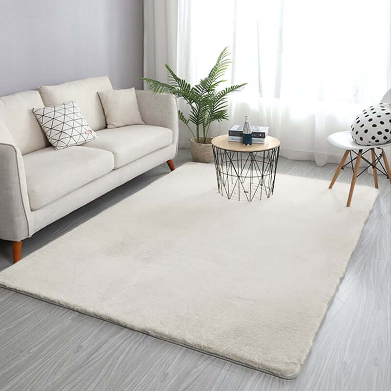 Minimalist Geometric Polyester Area Rug for Living Room & Bedroom Main Product Image