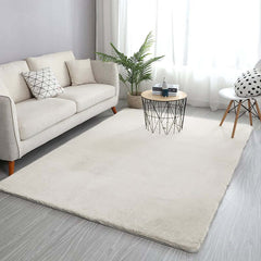 Minimalist Geometric Polyester Area Rug for Living Room & Bedroom Main Product Image