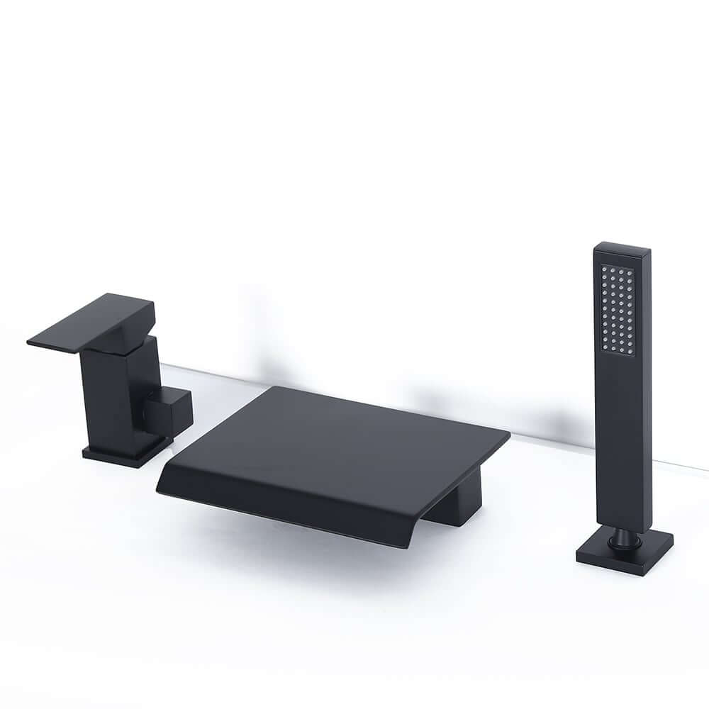 Moda Collection Deck Mounted Bathroom Faucet with Hand Shower