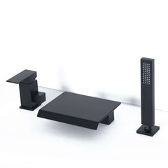 Moda Collection Deck Mounted Bathroom Faucet with Hand Shower