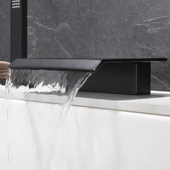 Moda Collection Deck Mounted Bathroom Faucet with Hand Shower