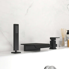 Moda Collection Deck Mounted Bathroom Faucet with Hand Shower