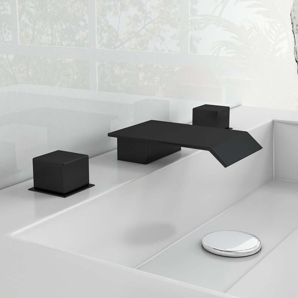 Moda Collection Modern Bathroom Faucet with Waterfall Spout