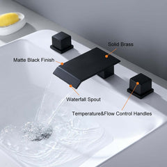 Moda Collection Modern Bathroom Faucet with Waterfall Spout