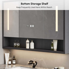 Modern 39.4" Floating Bathroom Vanity with Sintered Stone Top