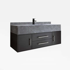 Modern 39.4" Floating Bathroom Vanity with Sintered Stone Top