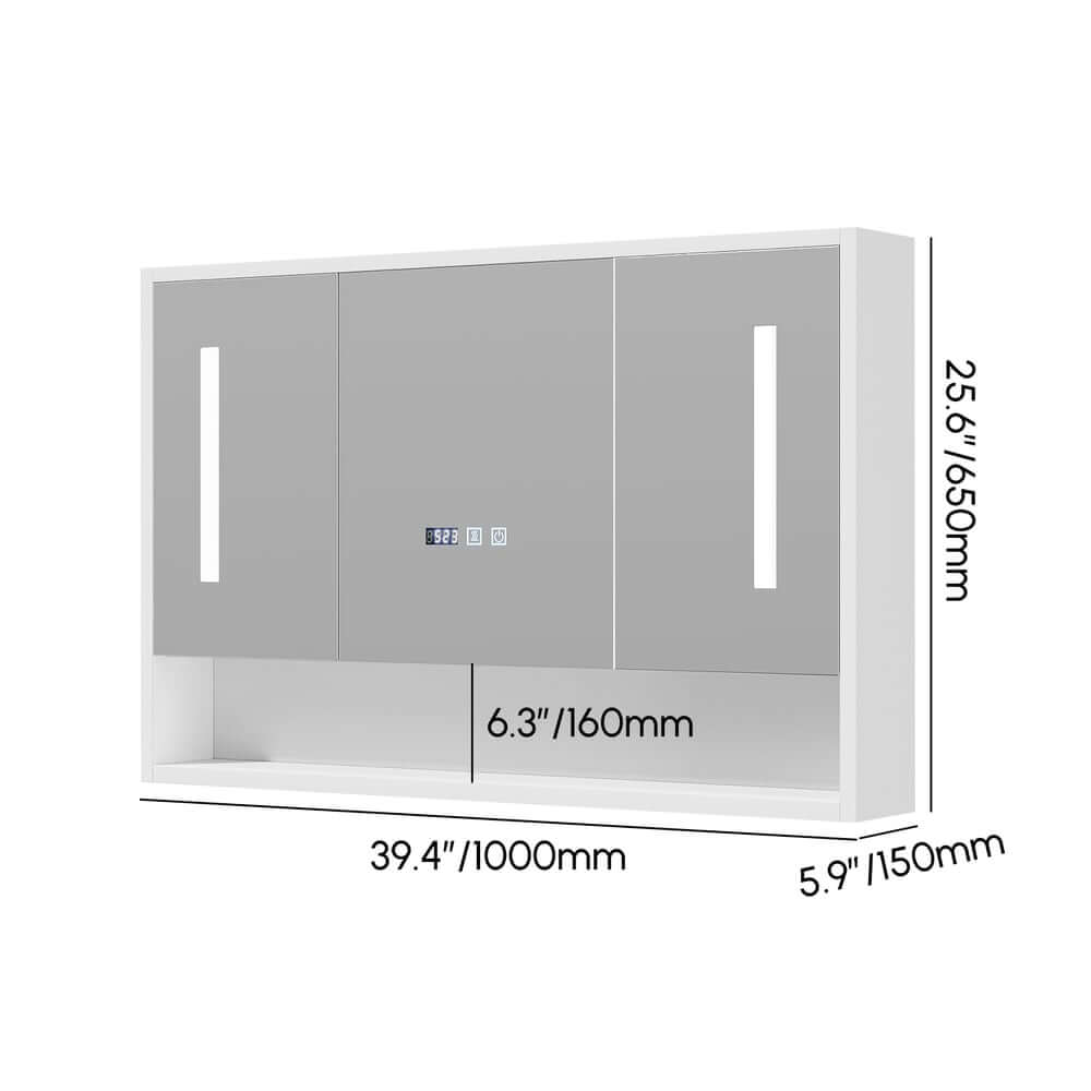 Modern 39.4" Floating Bathroom Vanity with Sintered Stone Top Dimensions