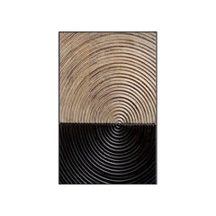 Modern 3D UV Wall Art with Abstract Geometric Design and Frame