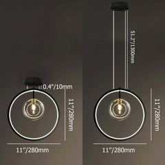 Modern 5-Light Cluster Pendant Chandelier in Black with Glass Shades