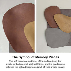 Modern Abstract Wood and Metal Wall Art Decor