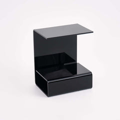 Modern Acrylic C-Shaped Storage Side Table
